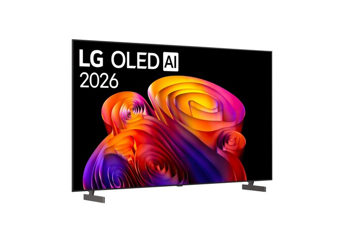 Foto inclinata TV OLED77B6ELC 2026